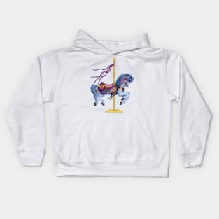 Carousel horse Kids Hoodie